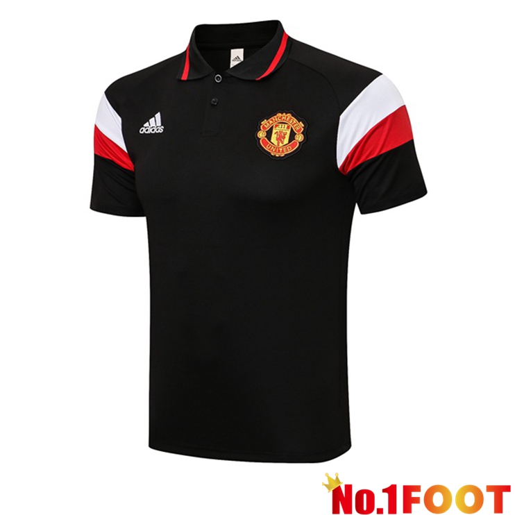 Manchester United Polo Shirt Black 2021/2022