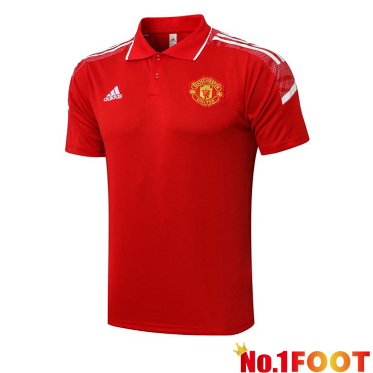 Manchester United Polo Shirt Red 2021/2022