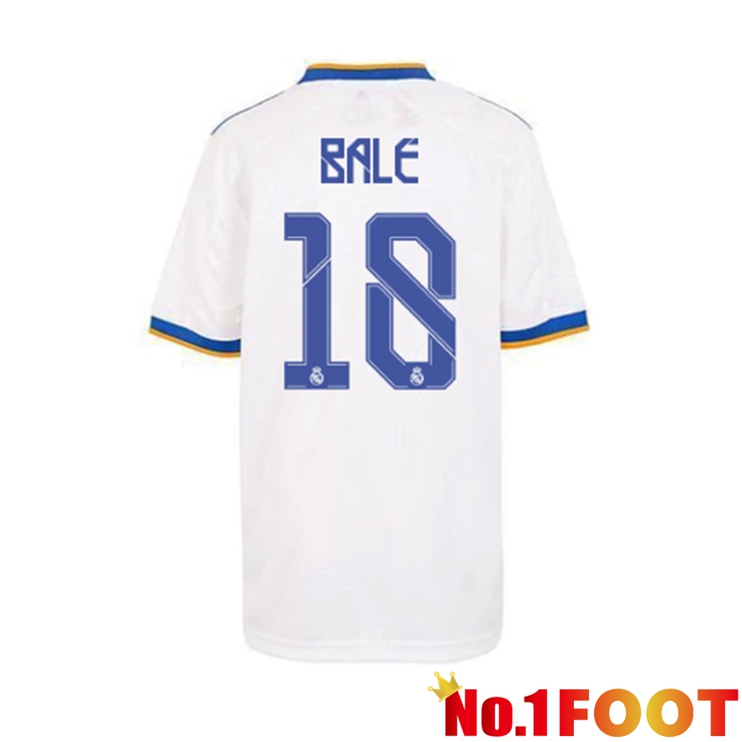 Real Madrid (GARETH BALE 18) Home Jersey White 2021/2022