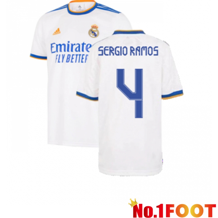 Real Madrid (SERGIO RAMOS 4) Home Jersey White 2021/2022