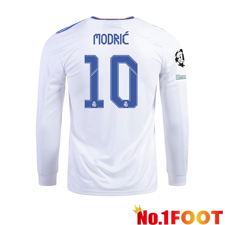 Real Madrid (LUKA MODRIC 10) Home Jersey Long sleeve 2021/2022