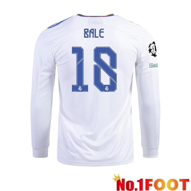 Real Madrid (GARETH BALE 18) Home Jersey Long sleeve 2021/2022