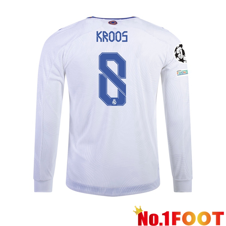 Real Madrid (TONI KROOS 8) Home Jersey Long sleeve 2021/2022