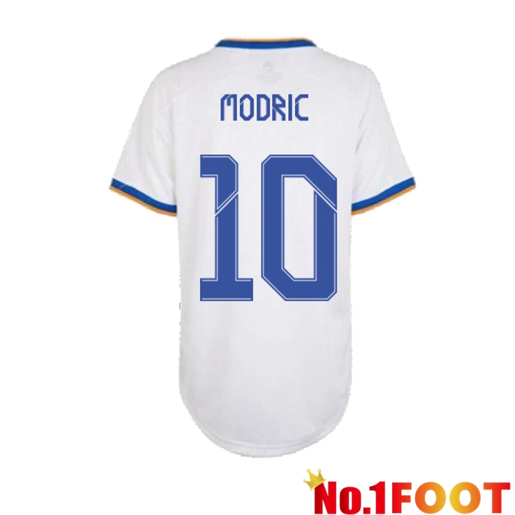 Real Madrid (MODRIC 10) Womens Home Jersey White 2021/2022