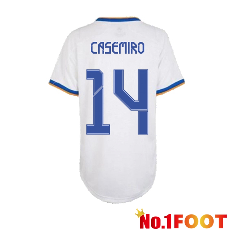 Real Madrid (CASEMIRO 14) Womens Home Jersey White 2021/2022