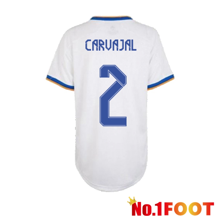 Real Madrid (DANI CARVAJAL 2) Womens Home Jersey White 2021/2022