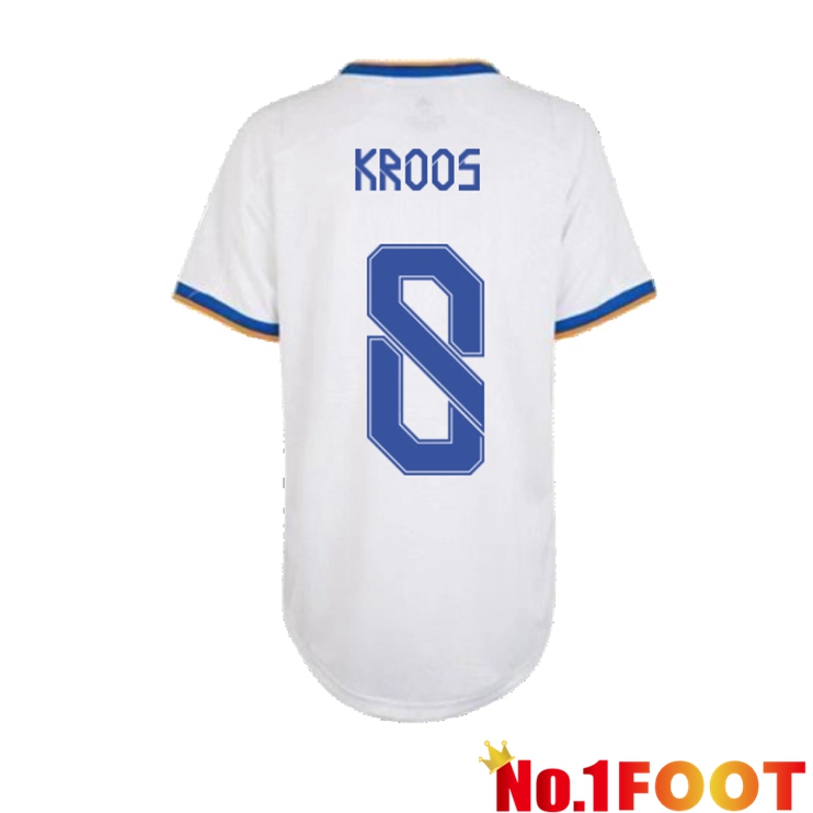 Real Madrid (KROOS 8) Womens Home Jersey White 2021/2022