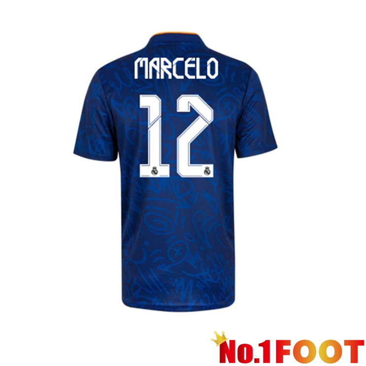 Real Madrid (MARCELO 12) Away Jersey Blue 2021/2022