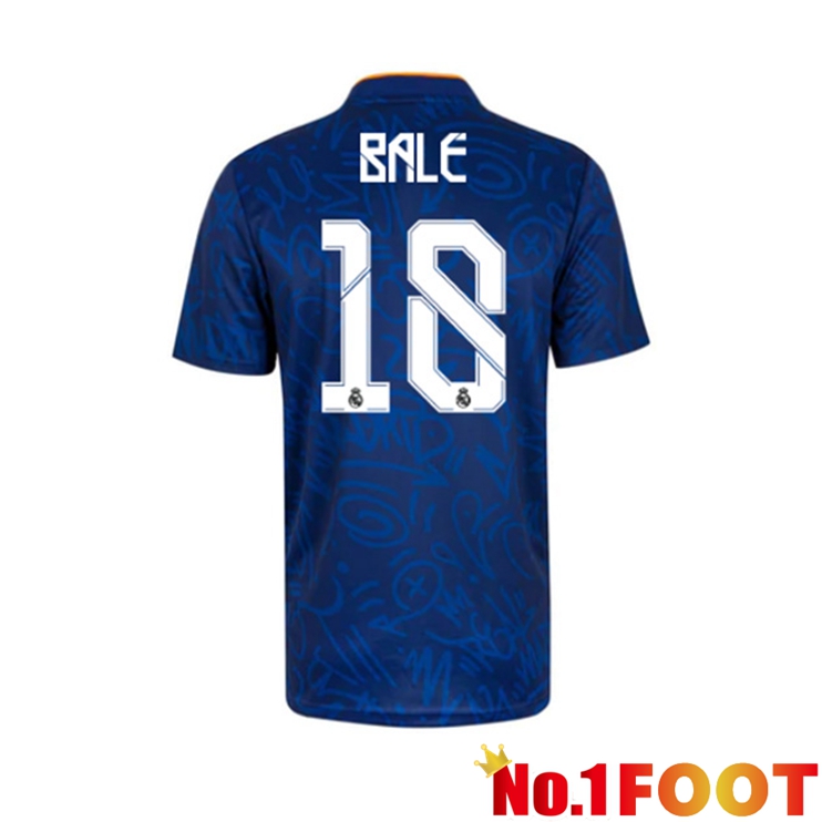 Real Madrid (GARETH BALE 18) Away Jersey Blue 2021/2022