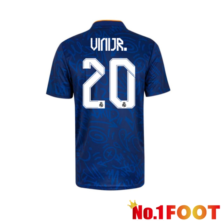 Real Madrid (VINI JR 20) Away Jersey Blue 2021/2022