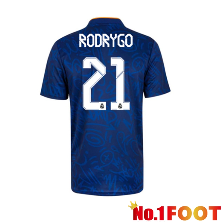 Real Madrid (Rodrygo 21) Away Jersey Blue 2021/2022