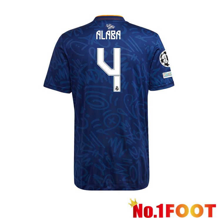 Real Madrid (SERGIO RAMOS 4) Away Jersey Blue 2021/2022