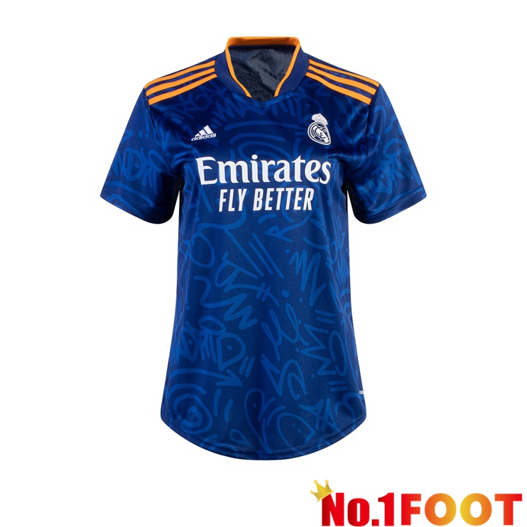 Real Madrid Womens Away Jersey Blue 2021/2022