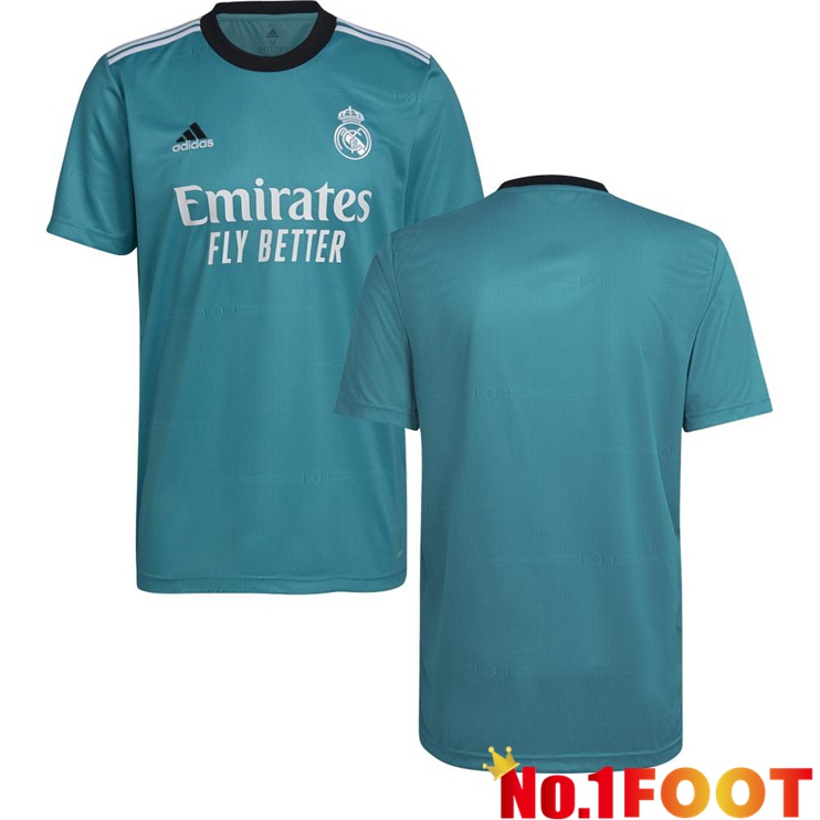 Real Madrid Third Jersey Blue Green 2021/2022