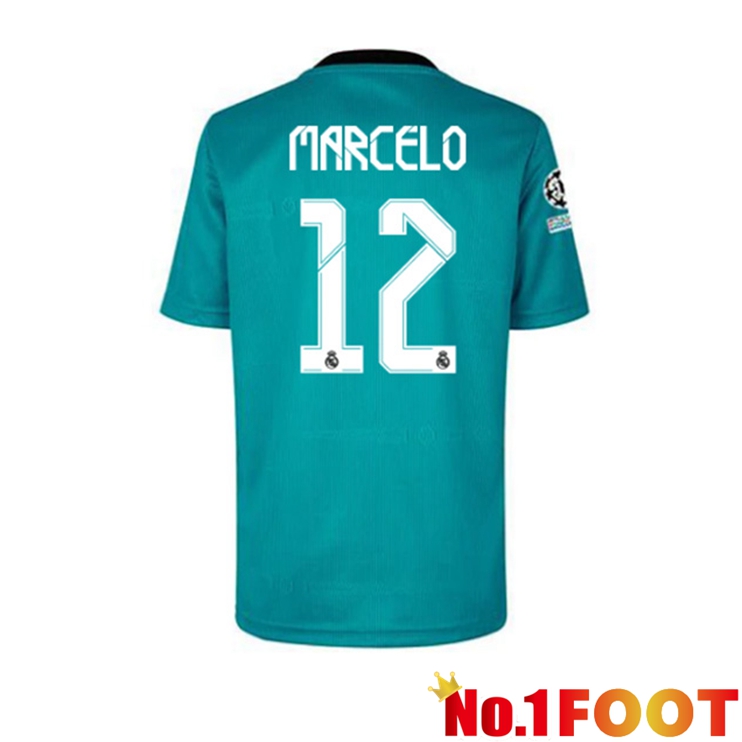 Real Madrid (MARCELO 12) Third Jersey Blue Green 2021/2022