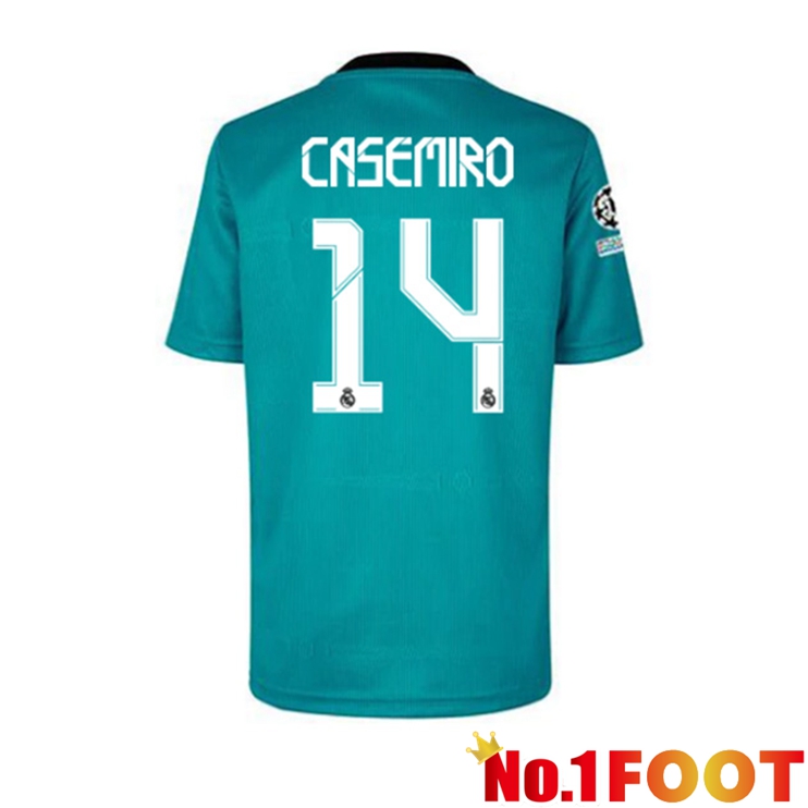 Real Madrid (CASEMIRO 14) Third Jersey Blue Green 2021/2022