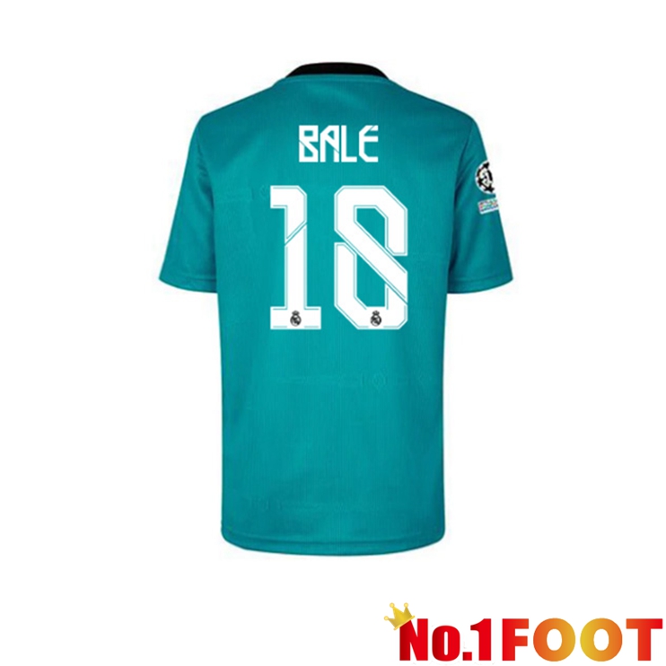 Real Madrid (GARETH BALE 18) Third Jersey Blue Green 2021/2022