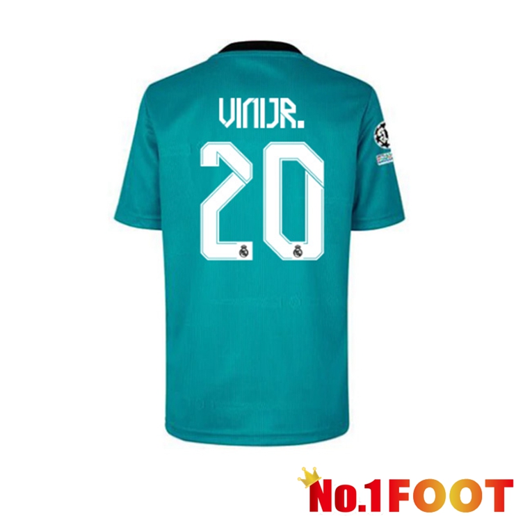 Real Madrid (VINI JR 20) Third Jersey Blue Green 2021/2022