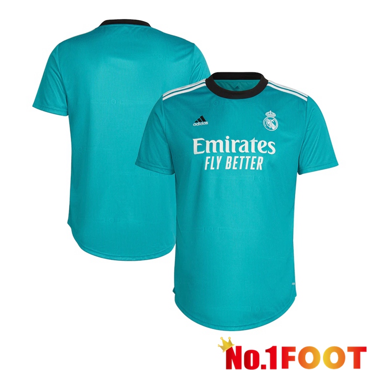 Real Madrid Womens Third Jersey Blue Green 2021/2022