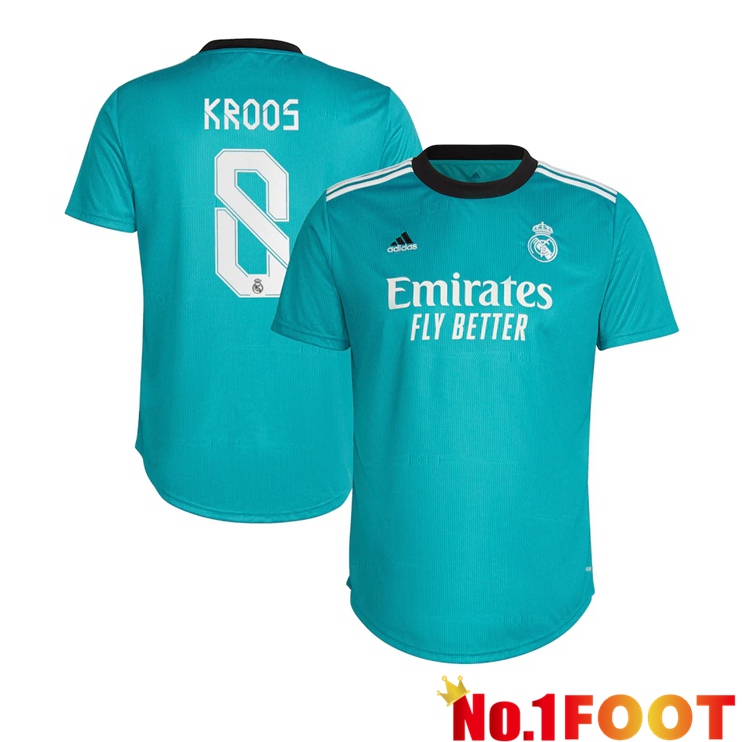 Real Madrid (KROOS 8) Womens Third Jersey Blue Green 2021/2022