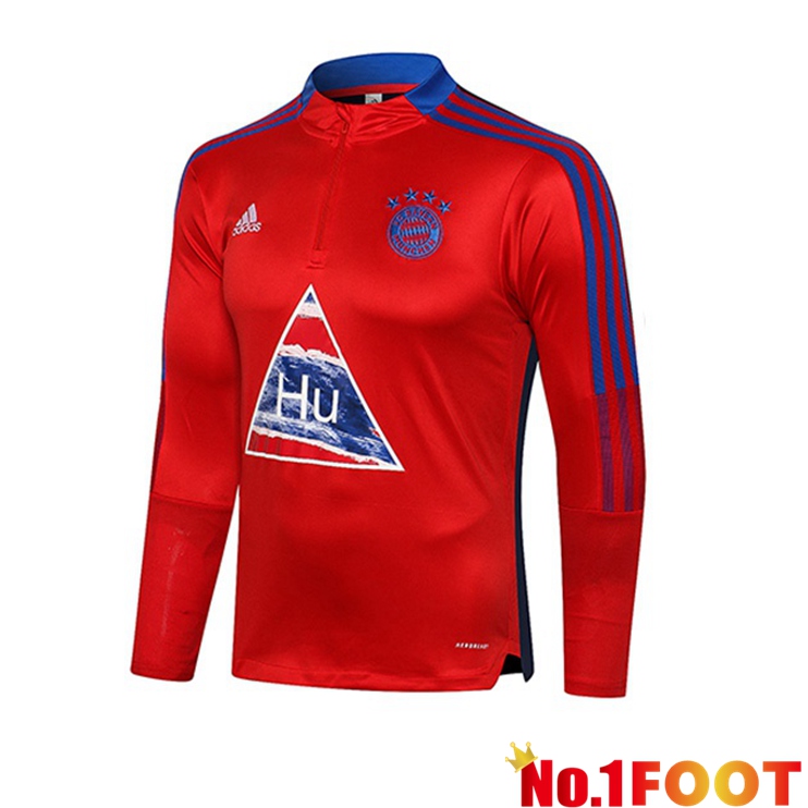 Bayern Munich Training Sweatshirt Red Blue 2021/2022