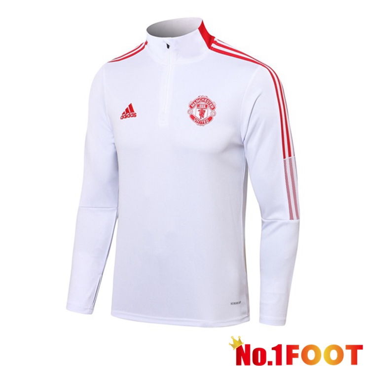 Manchester United Training Sweatshirt White 2021/2022