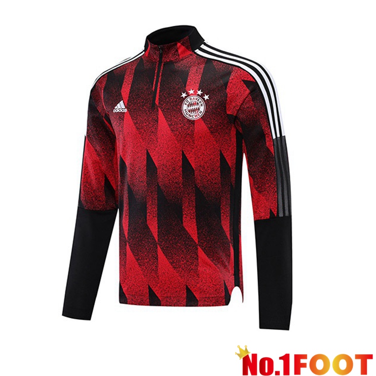 Bayern Munich Training Sweatshirt Red Black 2021/2022