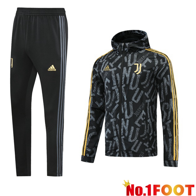 Juventus Training Tracksuit Windbreaker Black 2021/2022