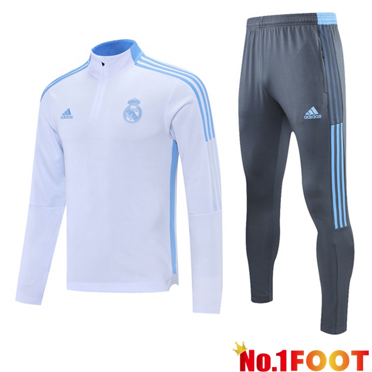 Real Madrid Training Tracksuit White 2021/2022