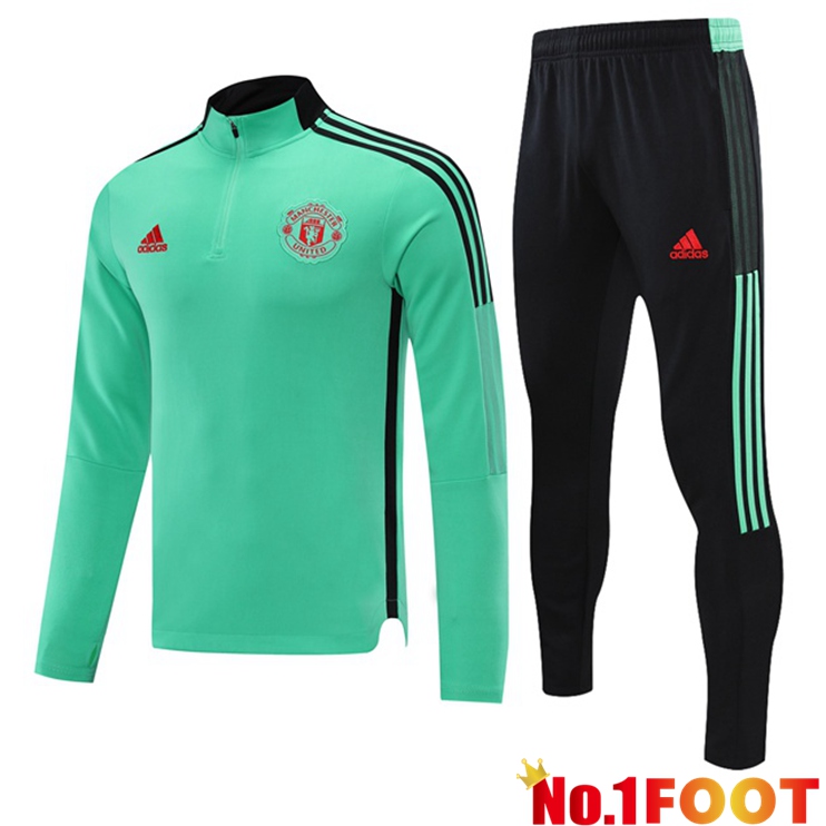 Manchester United Training Tracksuit Green 2021/2022