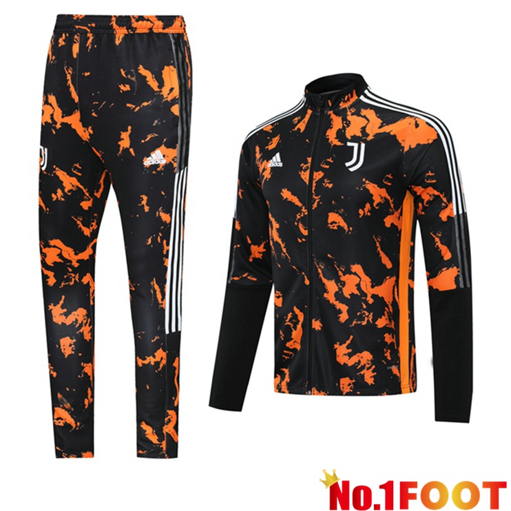 Juventus Training Tracksuit Black Orange 2021/2022