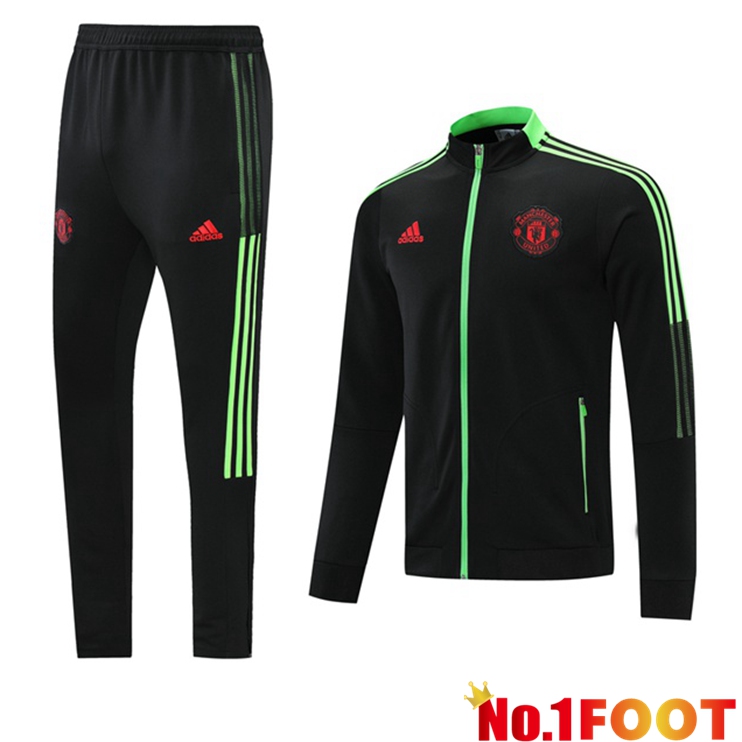 Manchester United Training Tracksuit Black 2021/2022