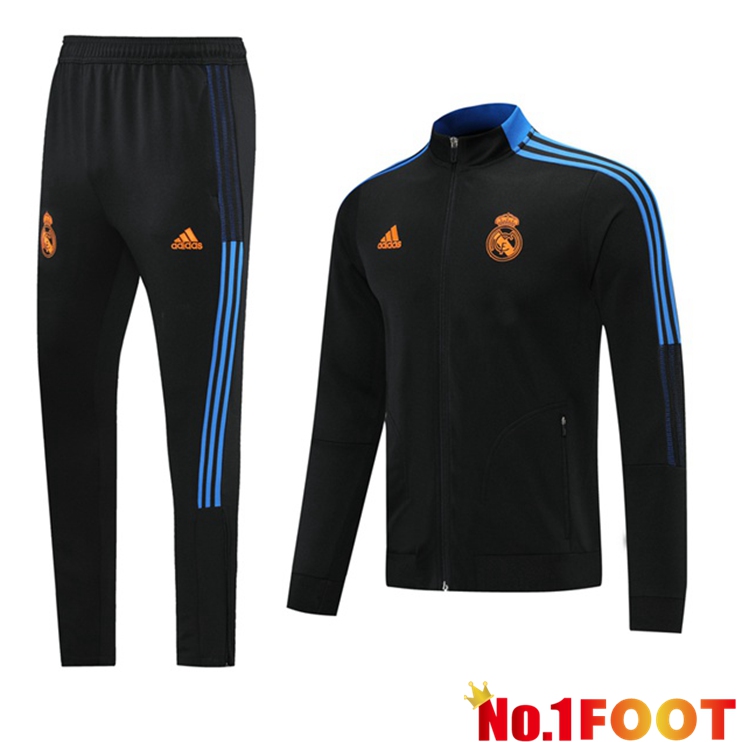 Real Madrid Training Tracksuit Black 2021/2022