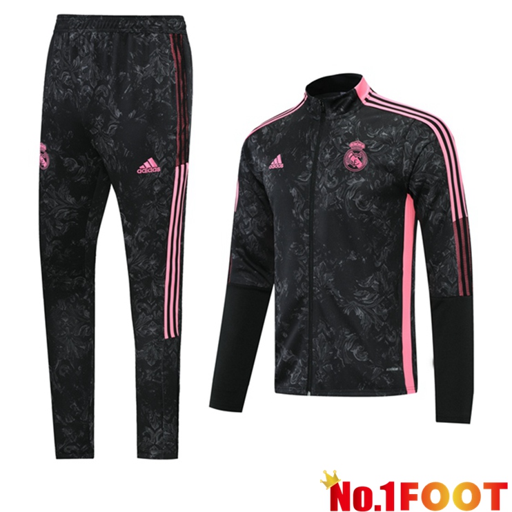 Real Madrid Training Tracksuit Black 2021/2022