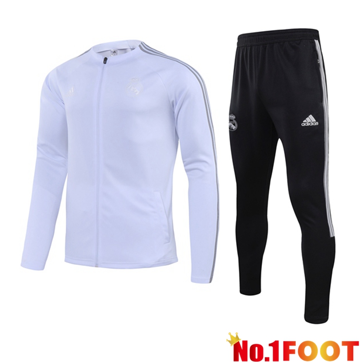 Real Madrid Training Tracksuit White 2021/2022