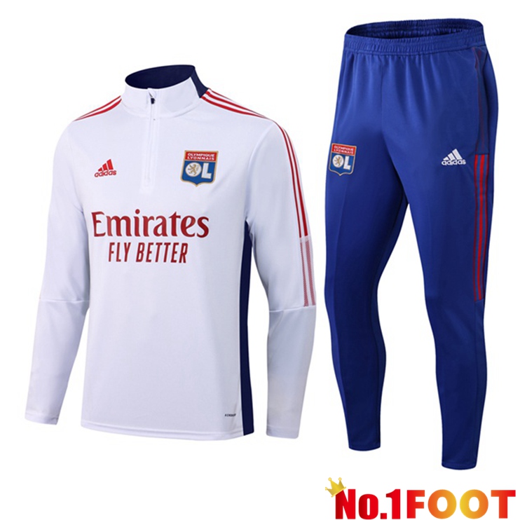 Lyon OL Training Tracksuit White 2021/2022