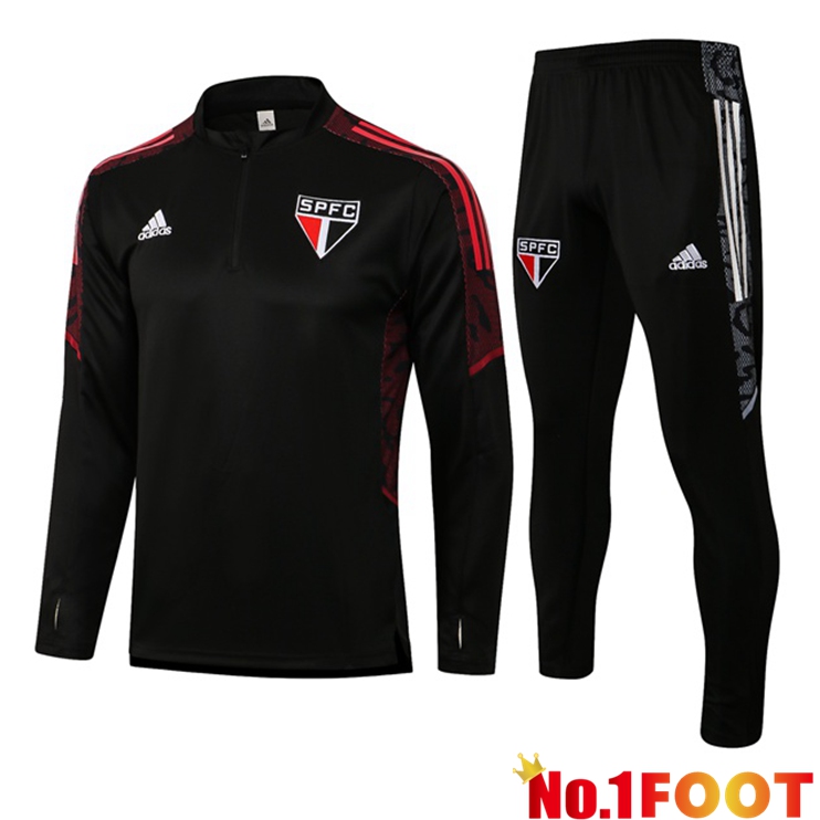 Sao Paulo FC Training Tracksuit Black 2021/2022