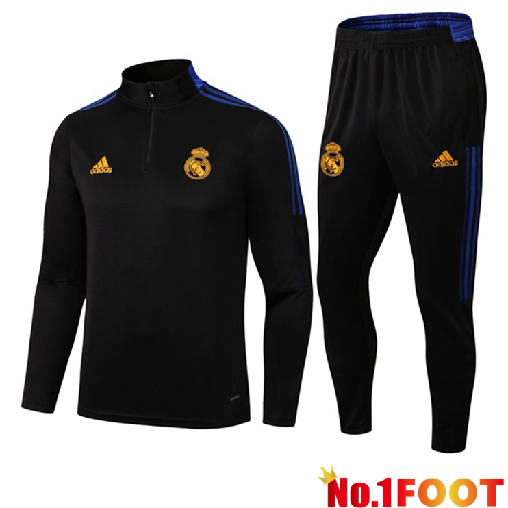 Real Madrid Training Tracksuit Black 2021/2022