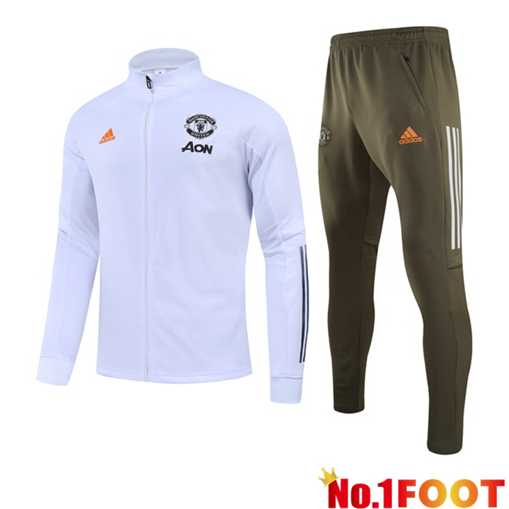 Manchester United Training Tracksuit White 2021/2022