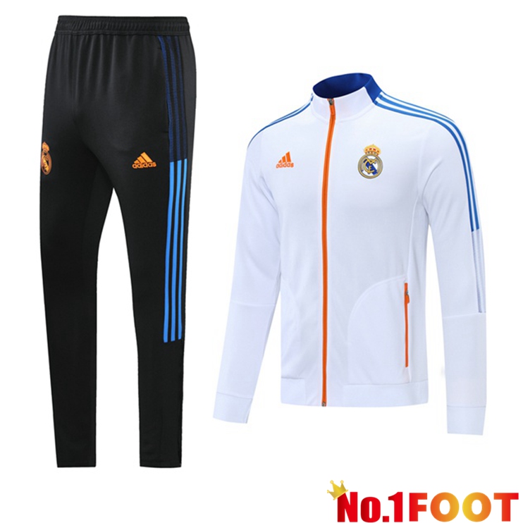 Real Madrid Training Tracksuit White 2021/2022