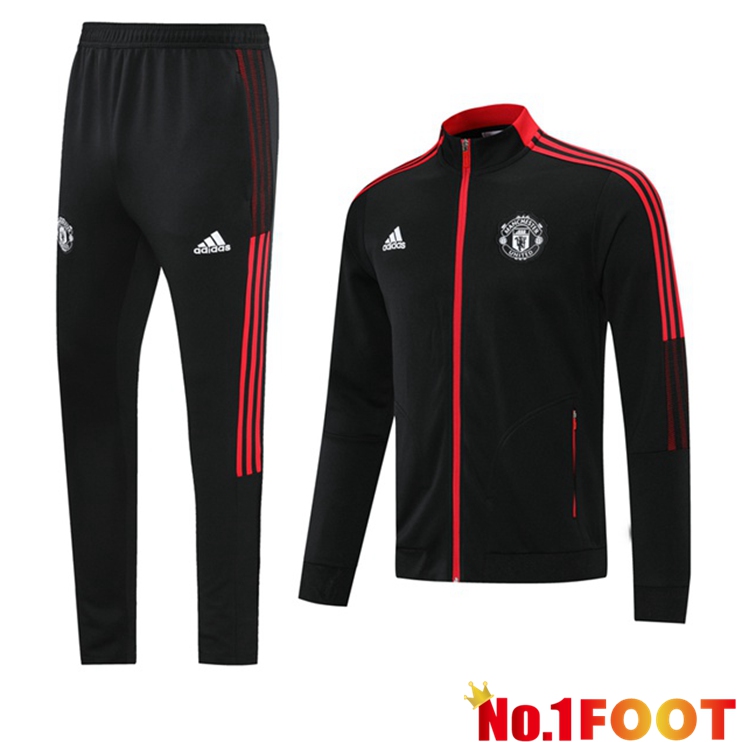 Manchester United Training Tracksuit Black 2021/2022