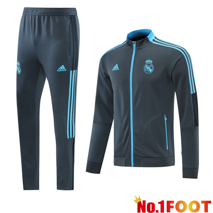 Real Madrid Training Tracksuit Grey 2021/2022