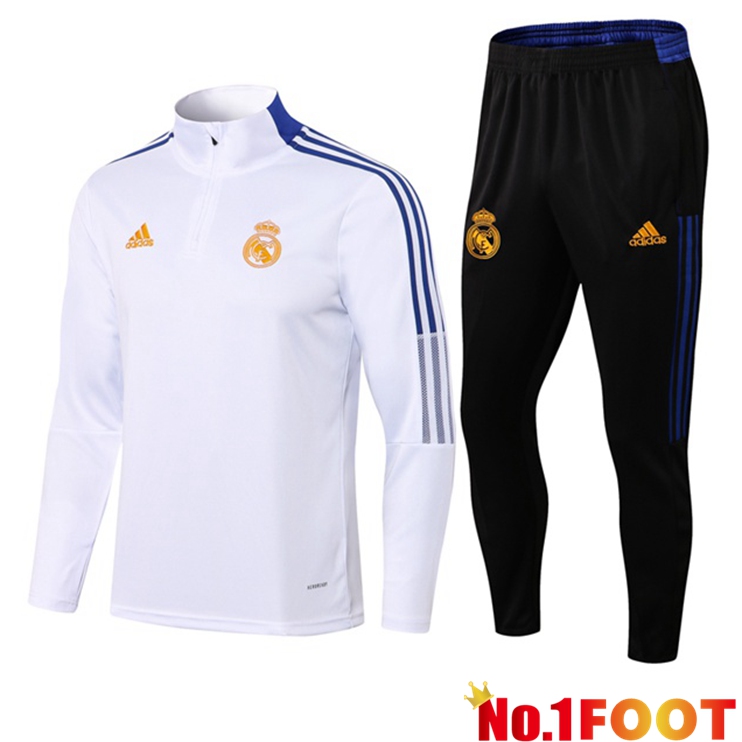 Real Madrid Training Tracksuit White 2021/2022