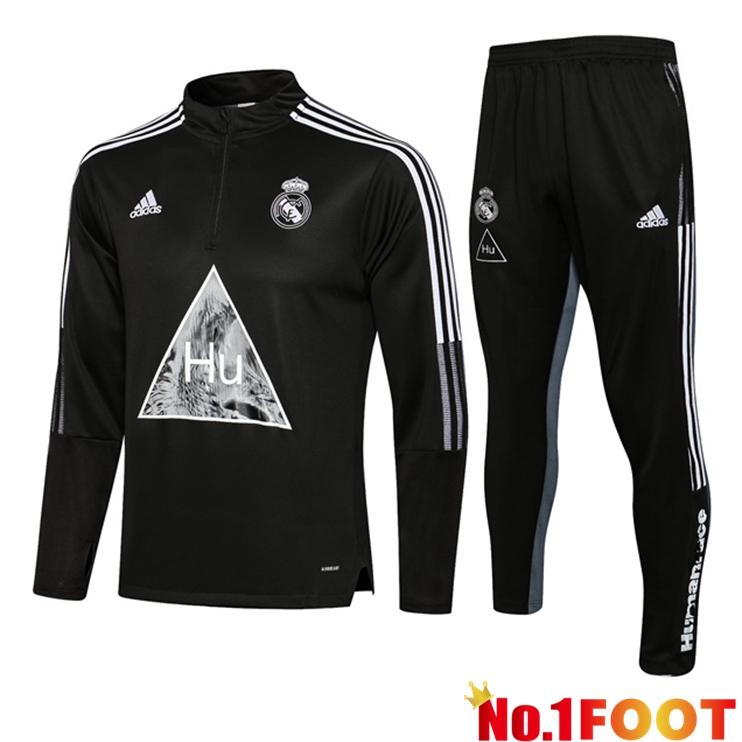 Real Madrid Training Tracksuit Black 2021/2022