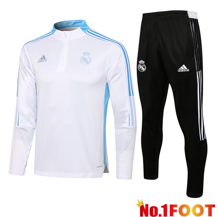 Real Madrid Training Tracksuit White 2021/2022