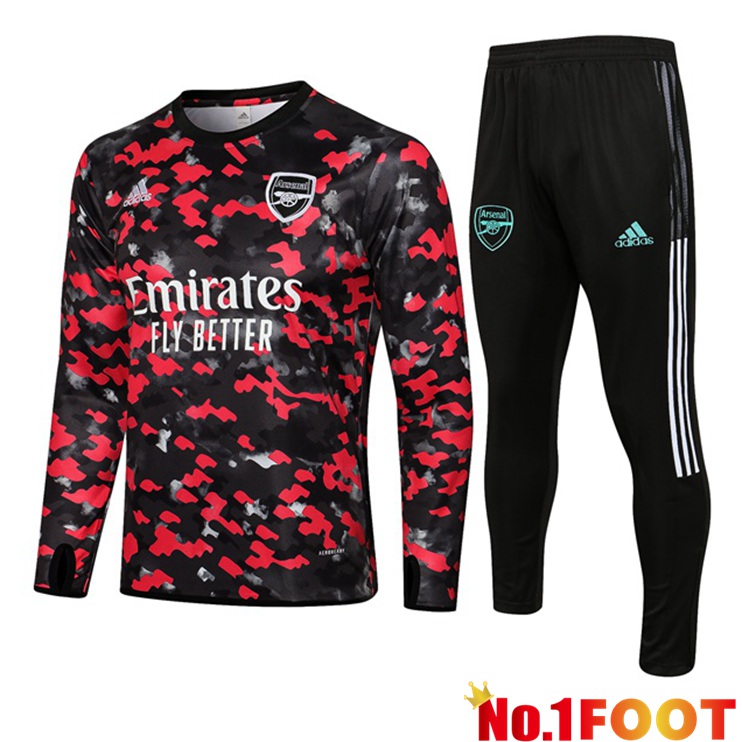 Arsenal Training Tracksuit Red Black 2021/2022