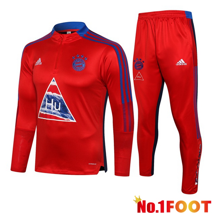 Bayern Munich Training Tracksuit Red Blue 2021/2022