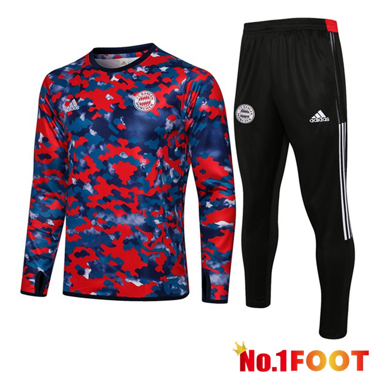 Bayern Munich Training Tracksuit Blue Red 2021/2022