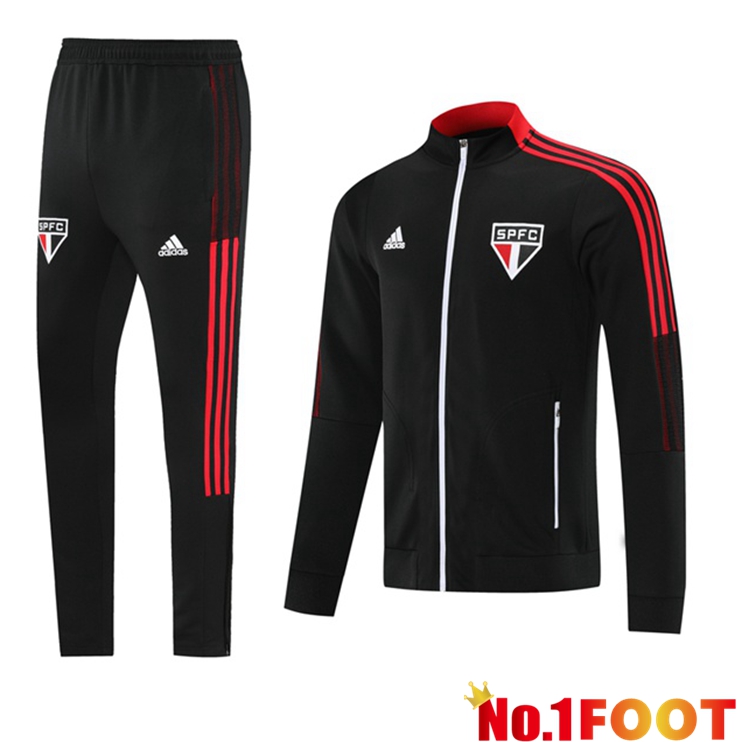 Sao Paulo FC Training Tracksuit Black 2021/2022