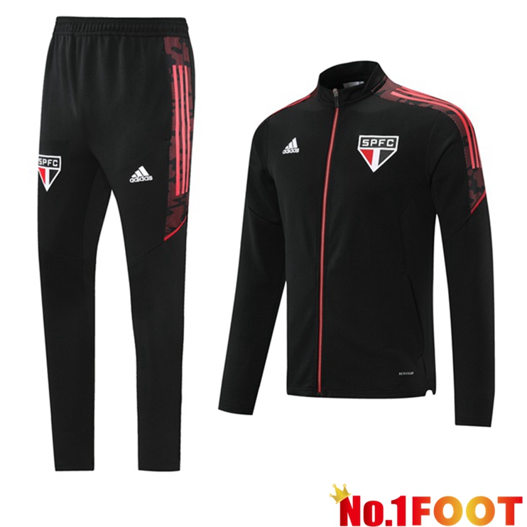 Sao Paulo FC Training Tracksuit Black 2021/2022